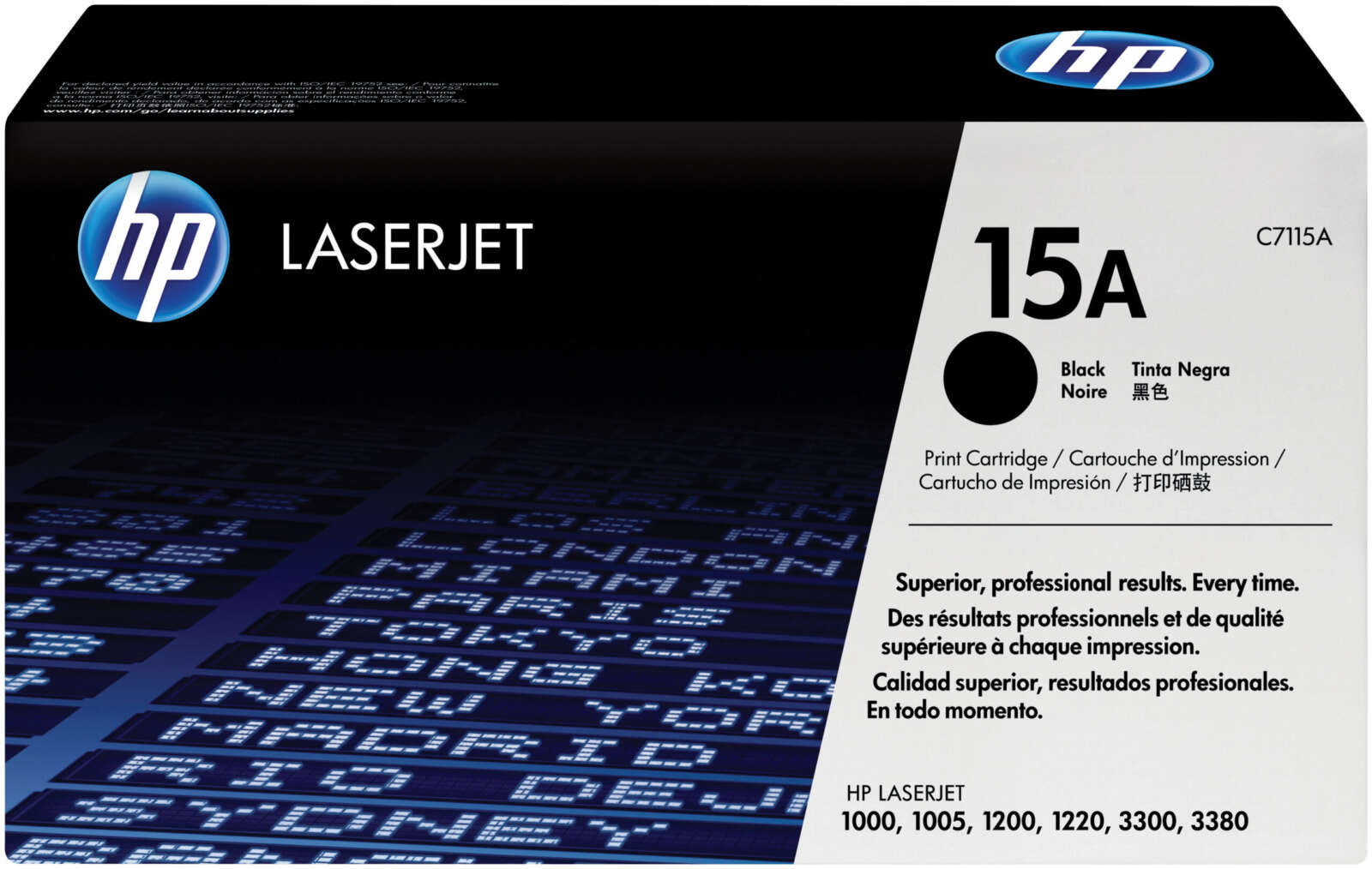Hp Toner 15A LaserJet noir authentique (C7115A)