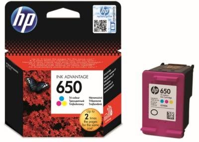 Hp Cartouche d'encre 650 d’encre trois couleurs Advantage authentique (CZ102AE)