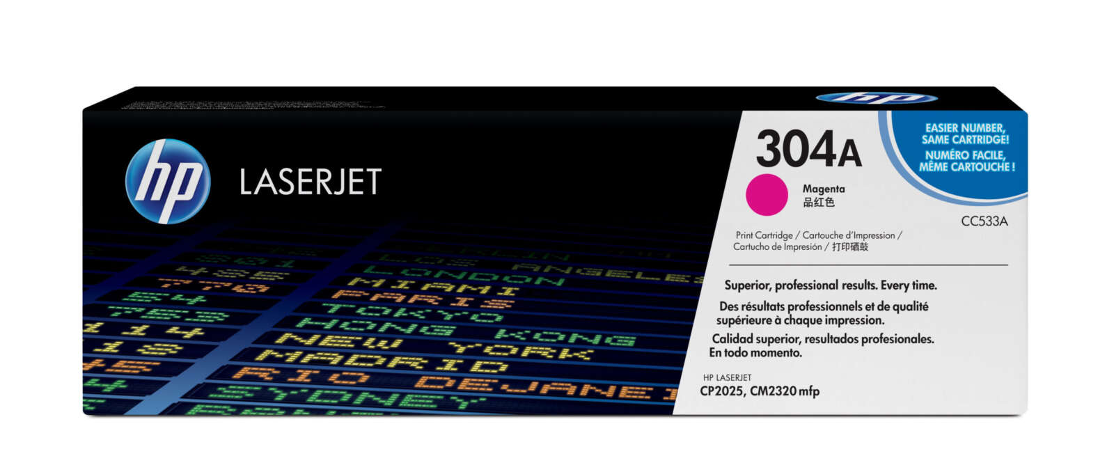 Hp Toner 304A Magenta – LaserJet d’origine (CC533A)