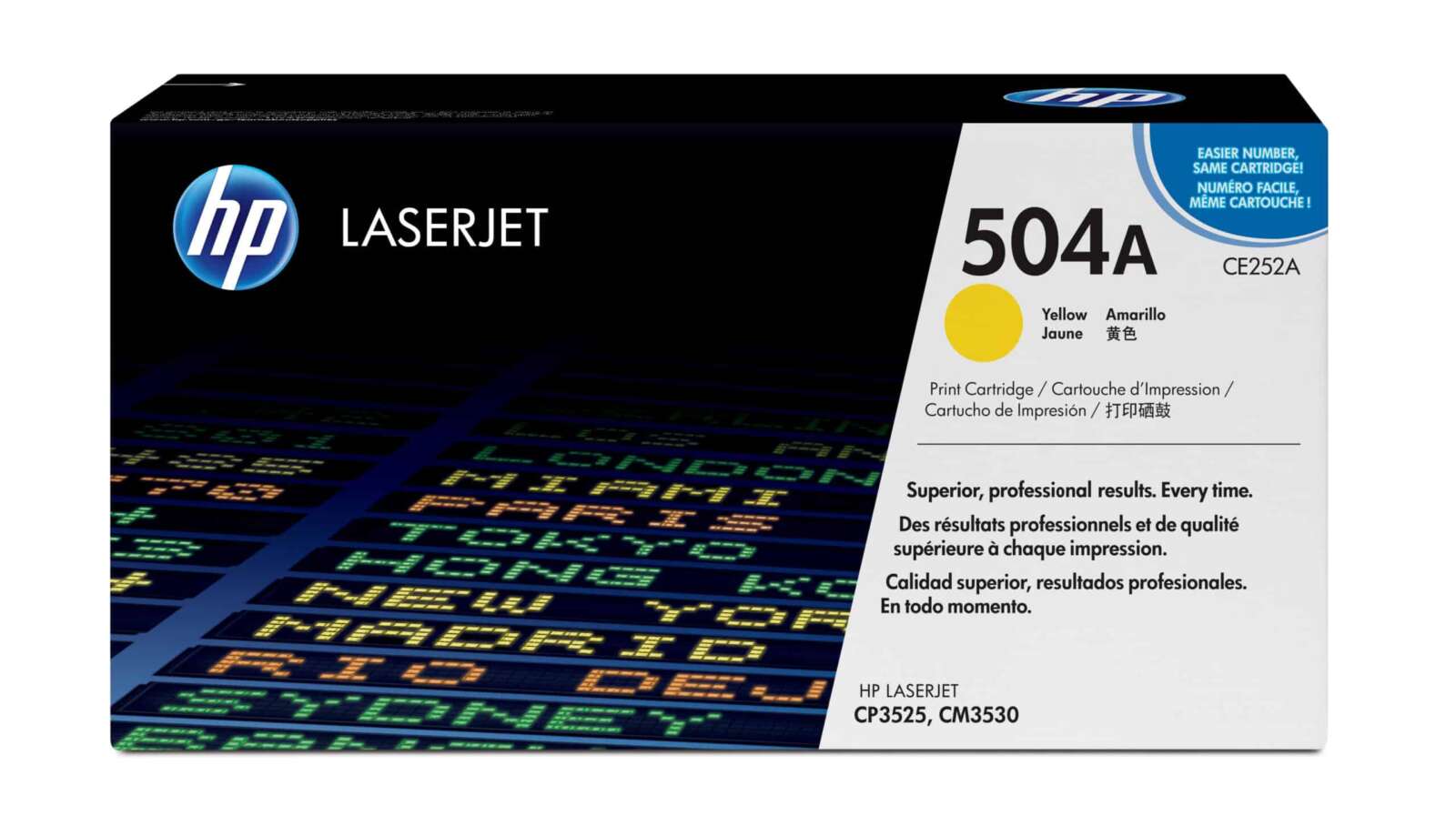 Hp Toner 504A Jaune – LaserJet d’origine (CE252A)