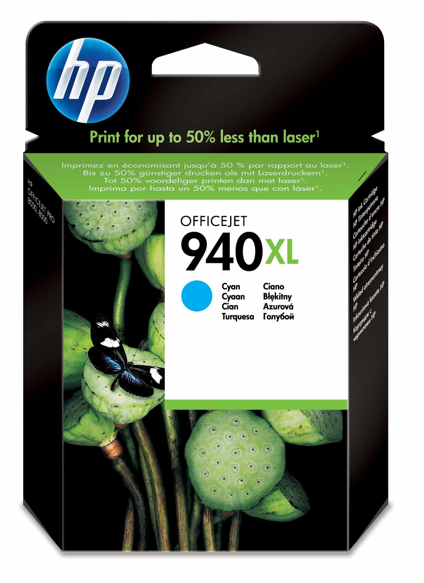 Hp Cartouche d'encre 940XL Cyan – d’encre grande capacité d’origine (C4907AE)
