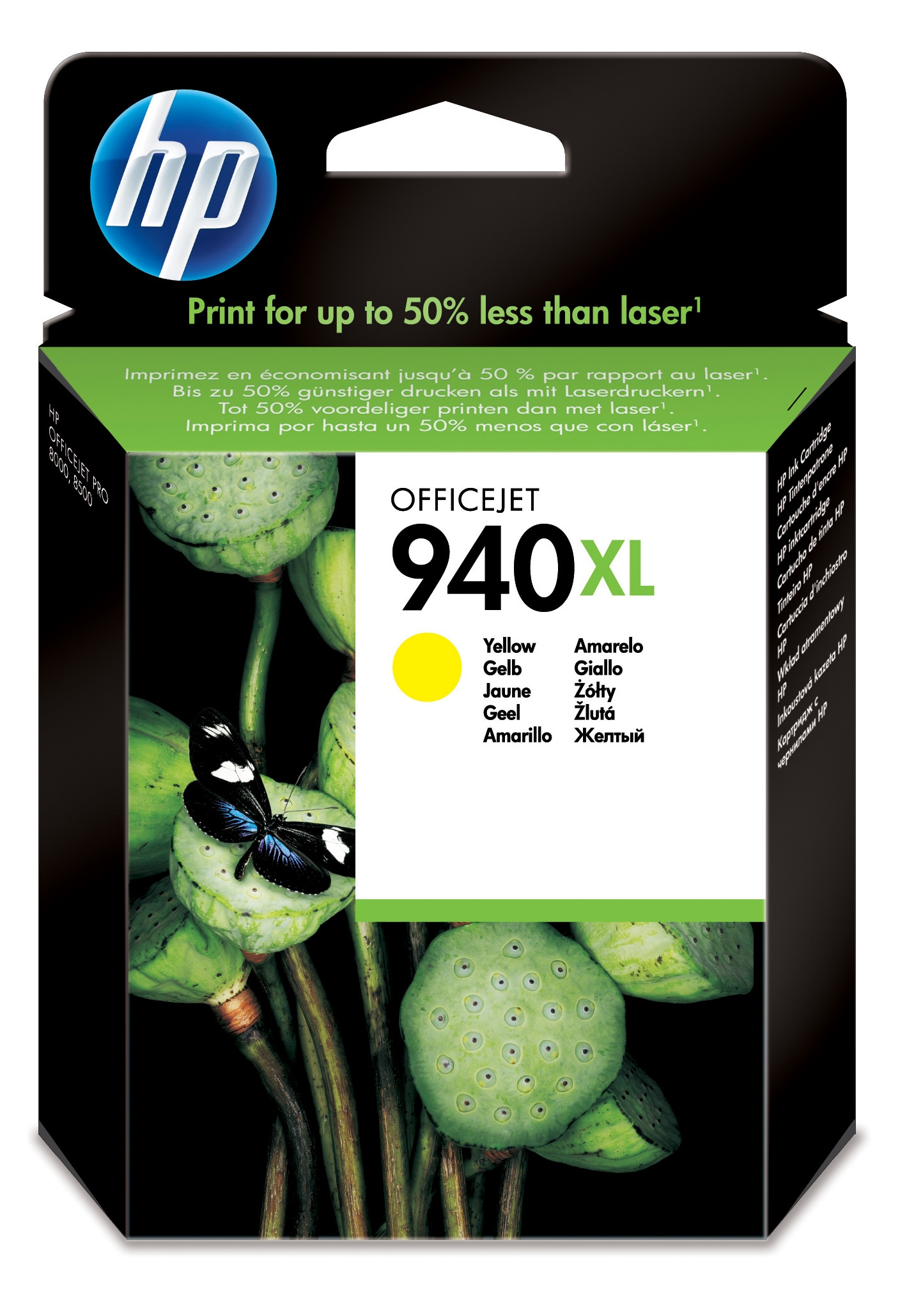 Hp Cartouche d'encre 940XL d’encre jaune grande capacité authentique (C4909AE)