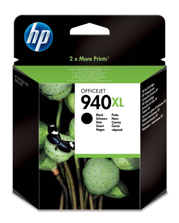 Hp Cartouche d'encre 940XL Noir – d’encre grande capacité d’origine (C4906AE)