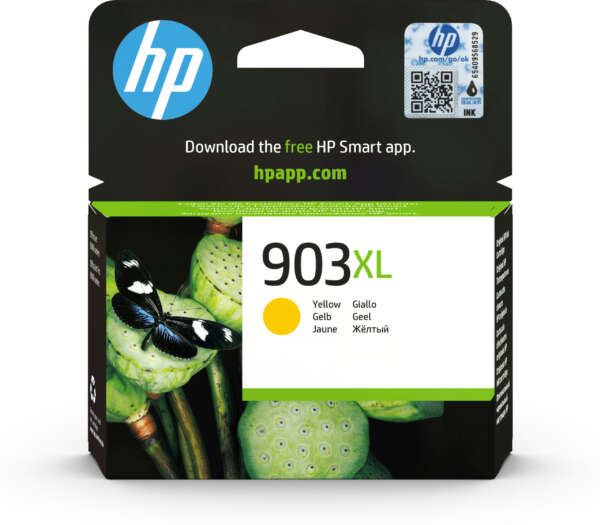 Hp Cartouche d'encre 903XL d’encre jaune grande capacité conçue par (T6M11AE)