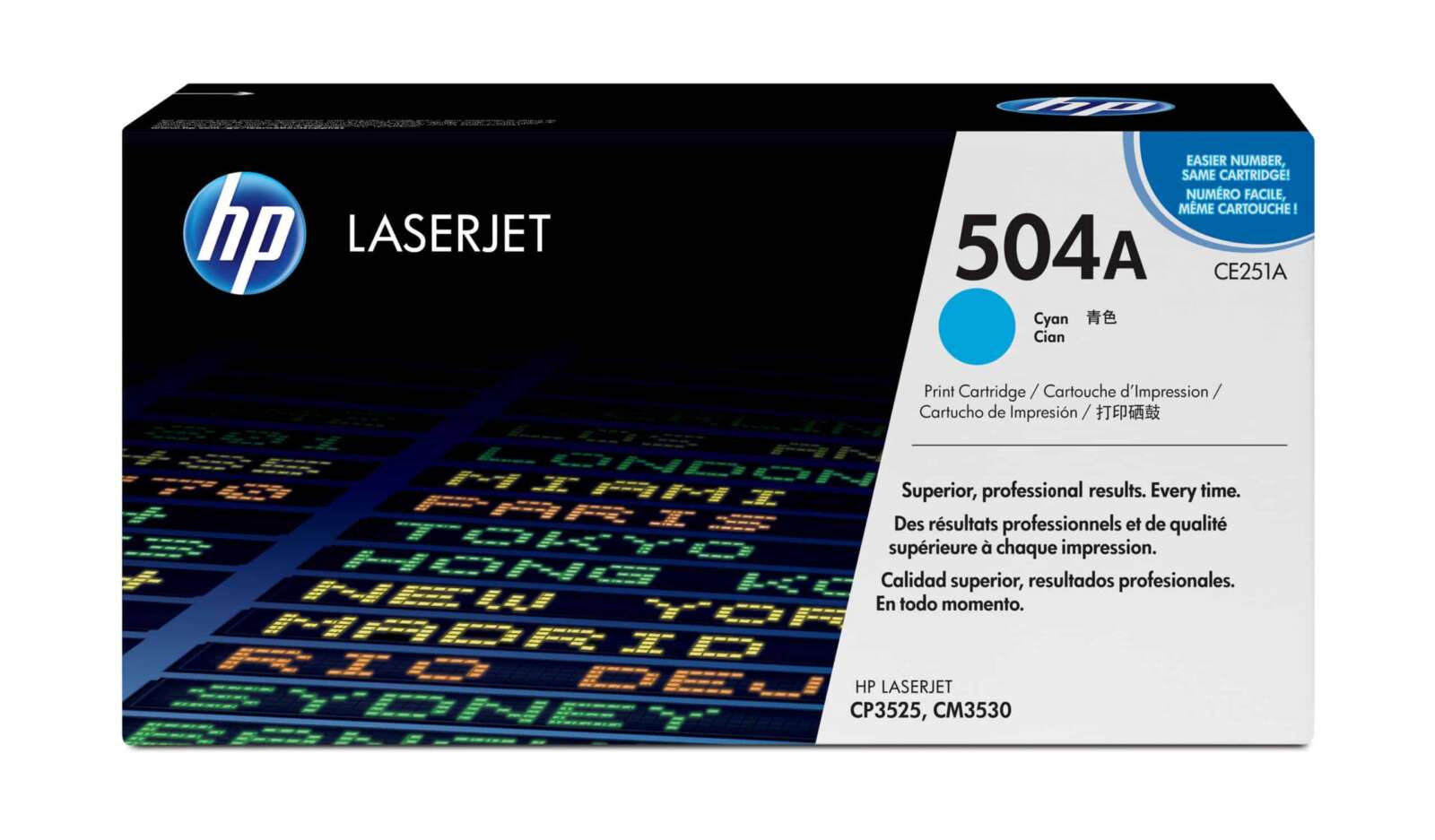 Hp Toner 504A Cyan – LaserJet d’origine (CE251A)