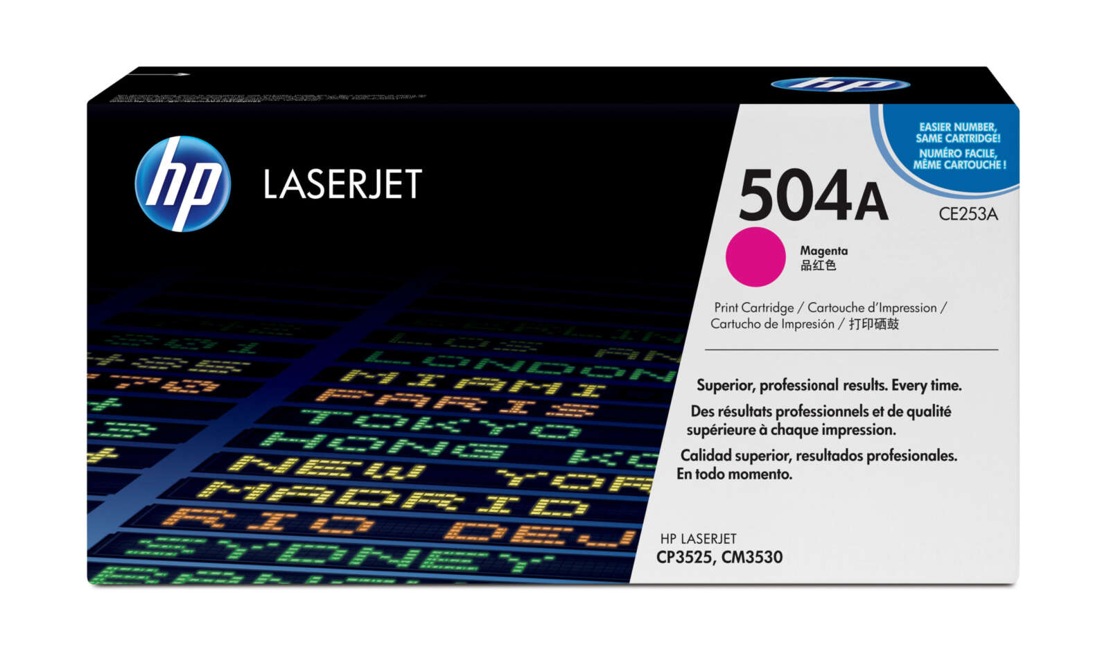 Hp Toner 504A Magenta – LaserJet d’origine (CE253A)
