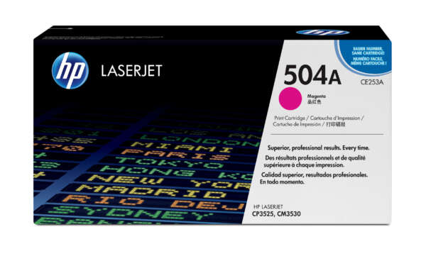 Hp Toner 504A Magenta – LaserJet d’origine (CE253A)