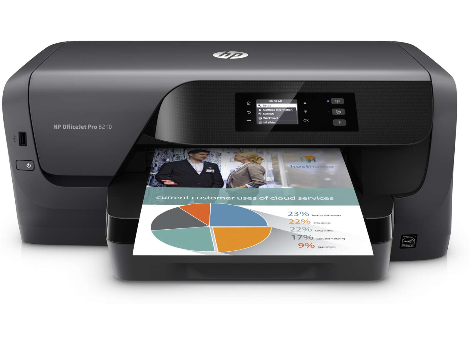 HP  Imprimante Imprimante simple fonction Jet d'encre Couleur (D9L63A)