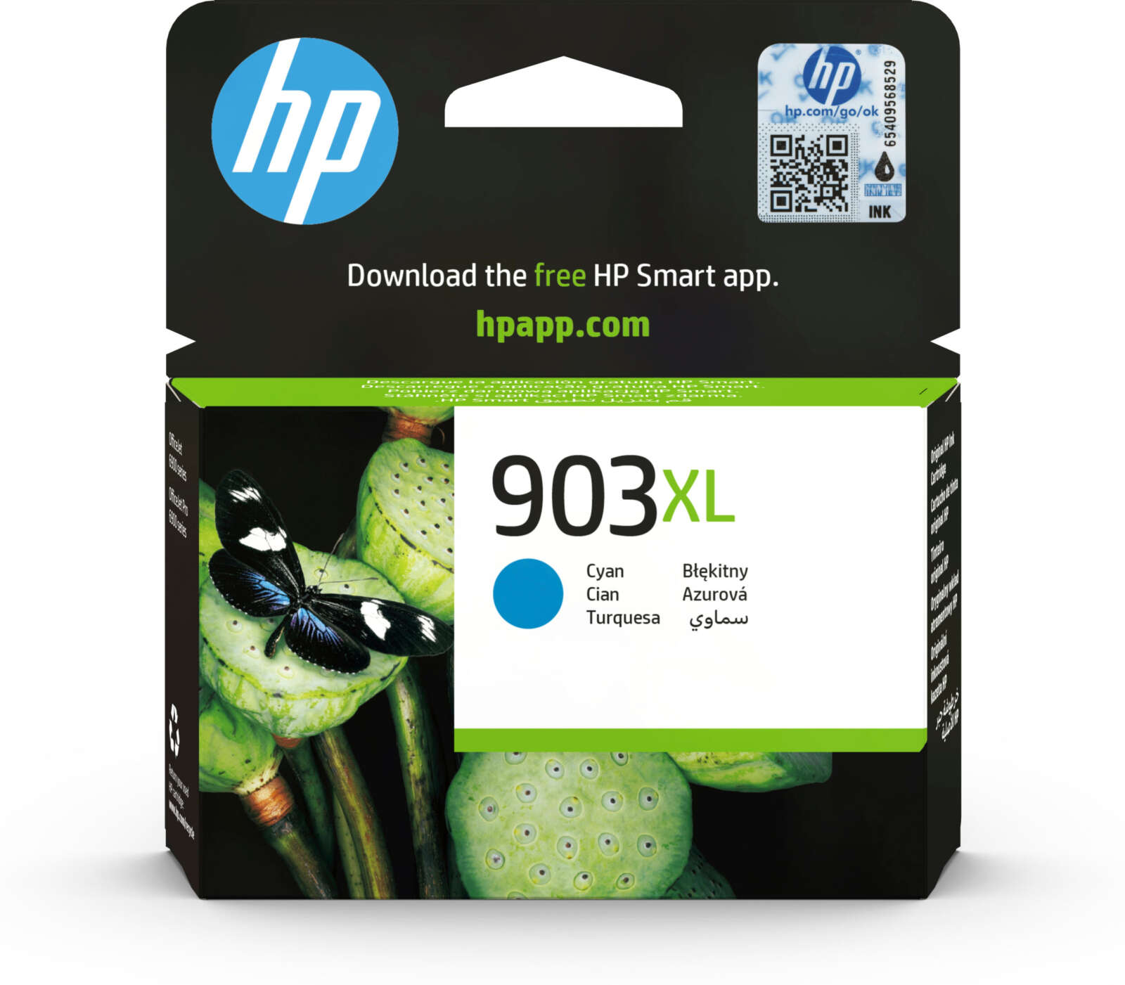 Hp Cartouche d'encre 903XL d’encre cyan grande capacité conçue par (T6M03AE)