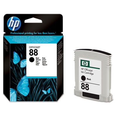 Hp Cartouche d'encre 88 d’encre noir authentique (C9385AE)