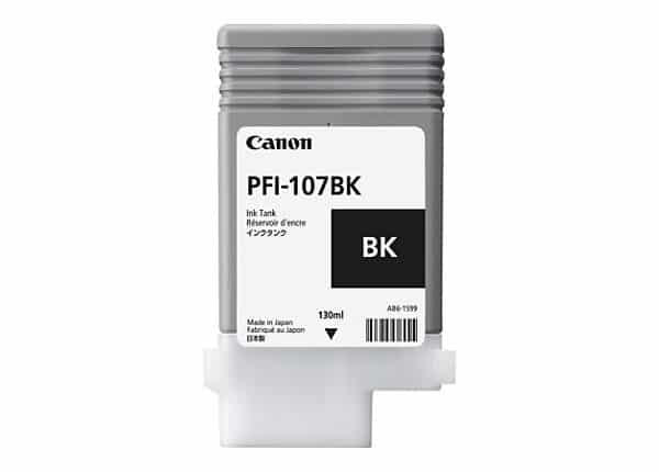 Canon Bouteille d'encre PFI-107BK 130 ml – d’encre d’origine (6705B001AA)