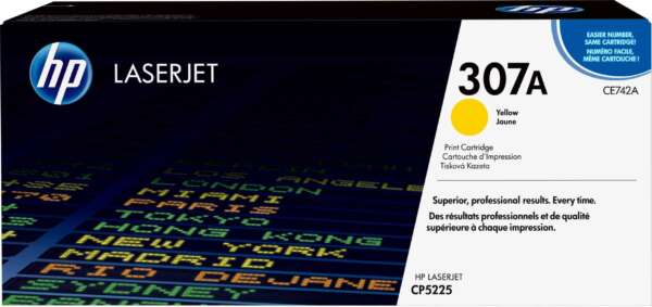 Hp Toner 307A Jaune – LaserJet d’origine (CE742A)