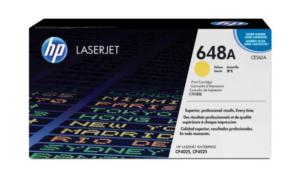 Hp Toner 648A LaserJet jaune authentique (CE262A)