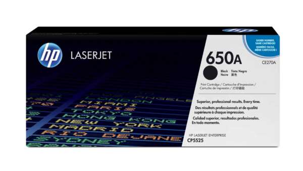 Hp Toner 650A Noir – LaserJet d’origine (CE270A)