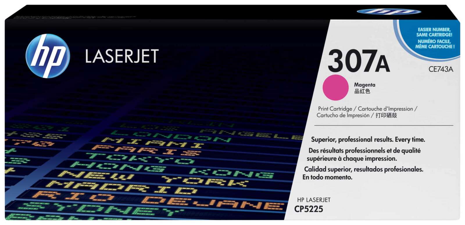 Hp Toner 307A Magenta – LaserJet d’origine (CE743A)