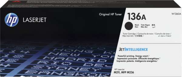 Hp Toner de 136A LaserJet – Noir (W1360A)