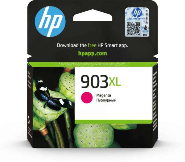 Hp Cartouche d'encre 903XL Magenta – d’encre grande capacité d’origine (T6M07AE)