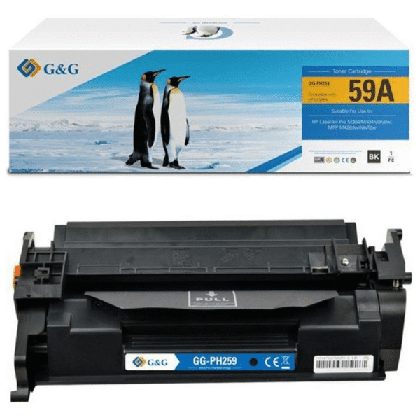 Hp Toner – G&G – 59A – Noir – 2 s – 3000 Pages (CF259A-G&G)