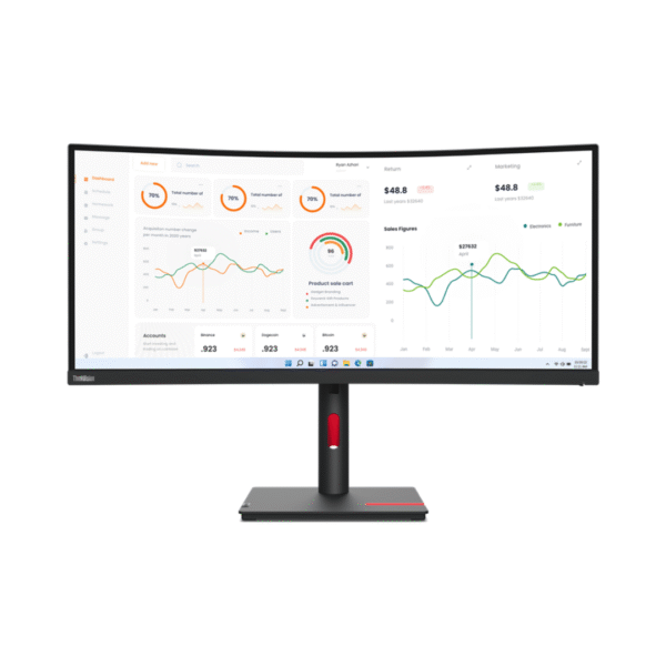 Lenovo ThinkVision T34W-30 34 ULTRAWIDE QHD Moniteur PC 60 Hz (63D4GAT1EU)