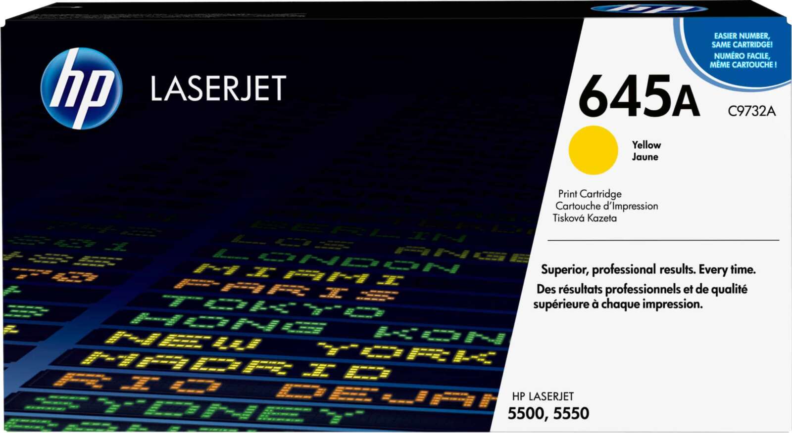 Hp Toner 645A LaserJet jaune authentique (C9732A)