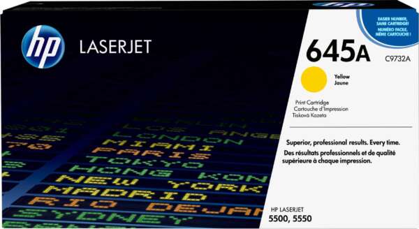 Hp Toner 645A LaserJet jaune authentique (C9732A)