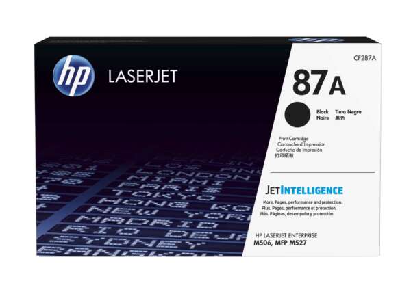 Hp Toner 87A Noir – LaserJet d’origine (CF287A)