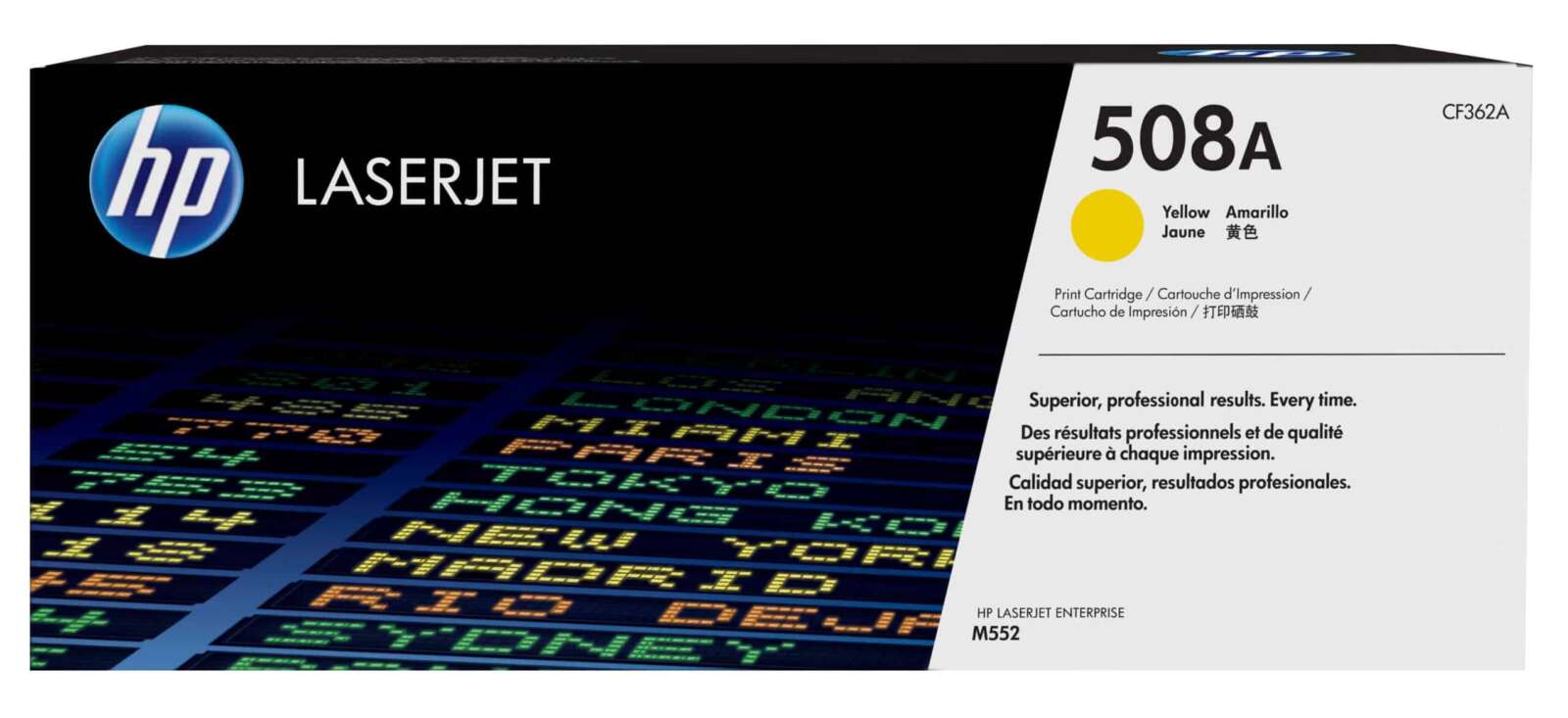 Hp Toner 508A LaserJet authentique – Jaune (CF362A)