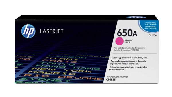 Hp Toner 650A LaserJet magenta authentique (CE273A)