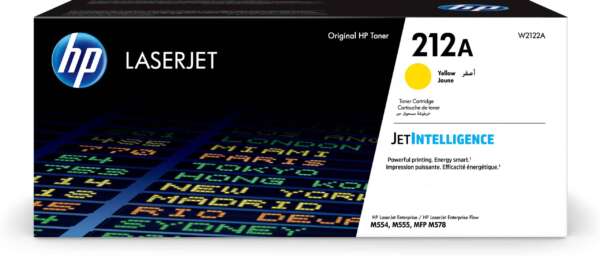 Hp Toner 212A Jaune – LaserJet d’origine (W2122A)