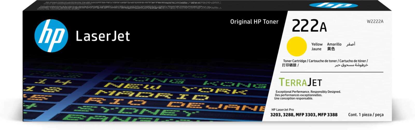 Hp Toner 222A Jaune – LaserJet d’origine (W2222A)