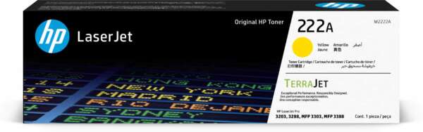 Hp Toner 222A Jaune – LaserJet d’origine (W2222A)