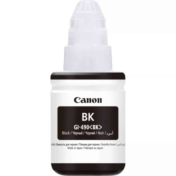 8c78329632371c34b161af849c9d9b9b194a2974.jpg Canon Bouteille d'encre GI-490 BK Noir – d’encre d’origine (0663C001AB)
