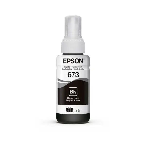 Epson Bouteille d'encre 673 BK Noir – d’encre d’origine (C13T67314A)
