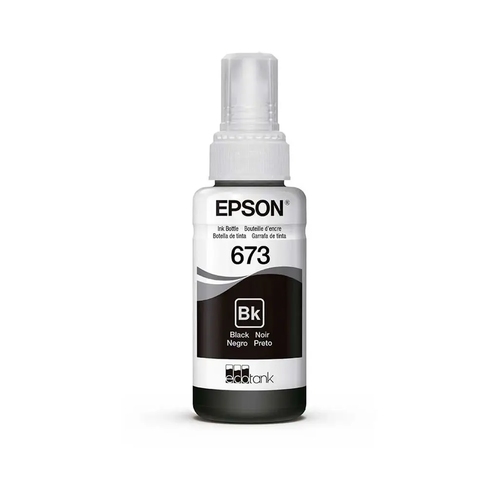 Epson Bouteille d'encre 673 BK Noir – d’encre d’origine (C13T67314A)