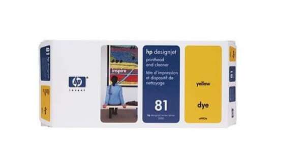 Hp Cartouche d'encre d’Encre Jaune 81 (C4953A)