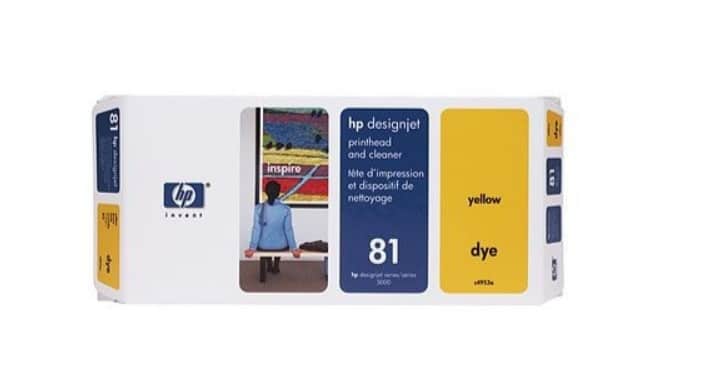 Hp Cartouche d'encre d’Encre Jaune 81 (C4953A)