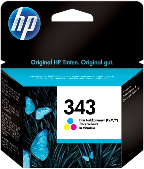 Hp Cartouche d'encre d’impression jet d’encre 3 couleurs 343 (C8766EE)