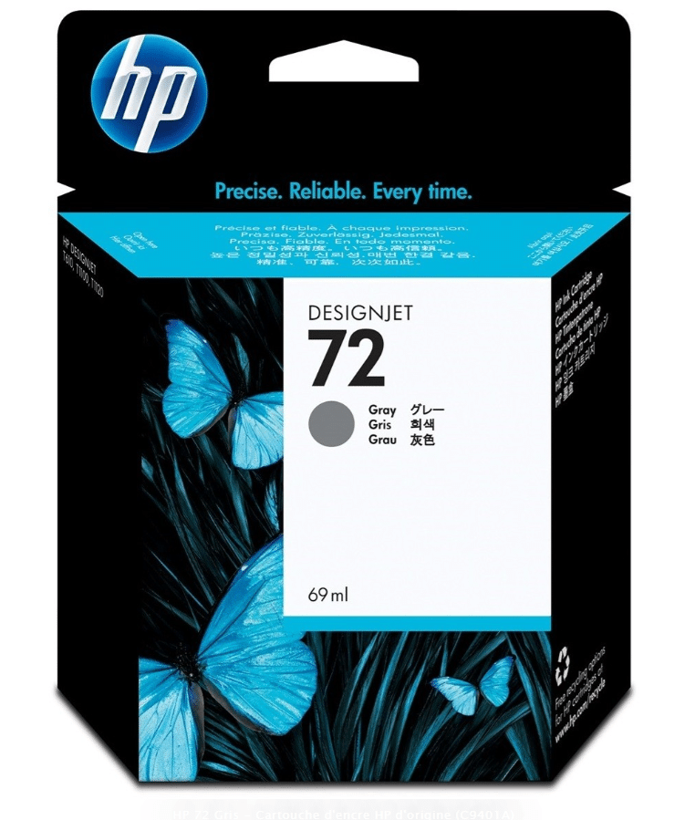 Hp Cartouche d'encre 72 Gris – d’encre d’origine (C9401A)