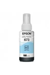 Epson Bouteille d'encre 673 LC Cyan Clair – d’encre d’origine (C13T67354A)