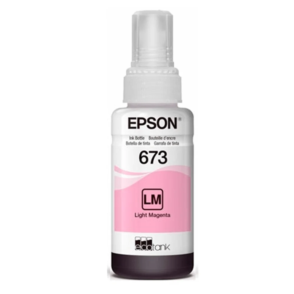 Epson Bouteille d'encre 673 LM Magenta Clair – d’encre d’origine (C13T67364A)