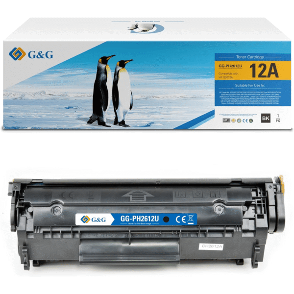 Hp Toner G&G Q2612A/CRG303/CRG104/CRG703/FX10/CRG304 B (Q2612A-G&G)