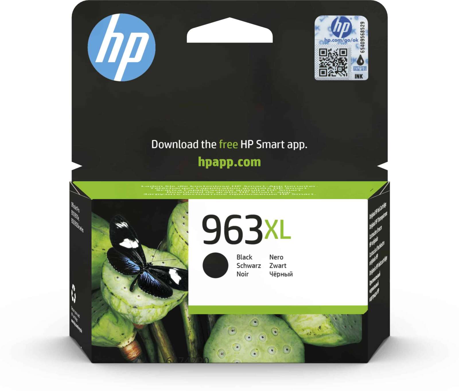 Hp Cartouche d'encre 963XL Noir – d’encre grande capacité d’origine (3JA30AE)