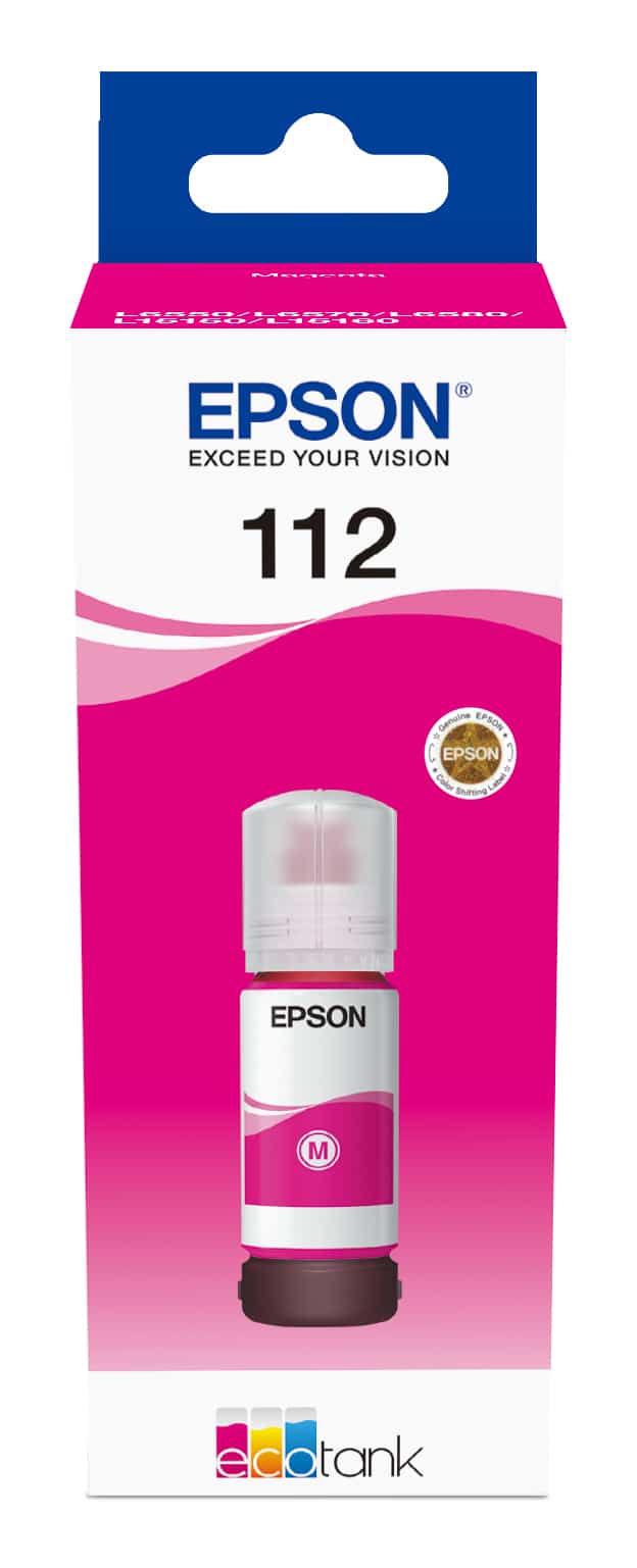 Epson Bouteille d'encre d’encre EcoTank 112 – Magenta (C13T06C34A)