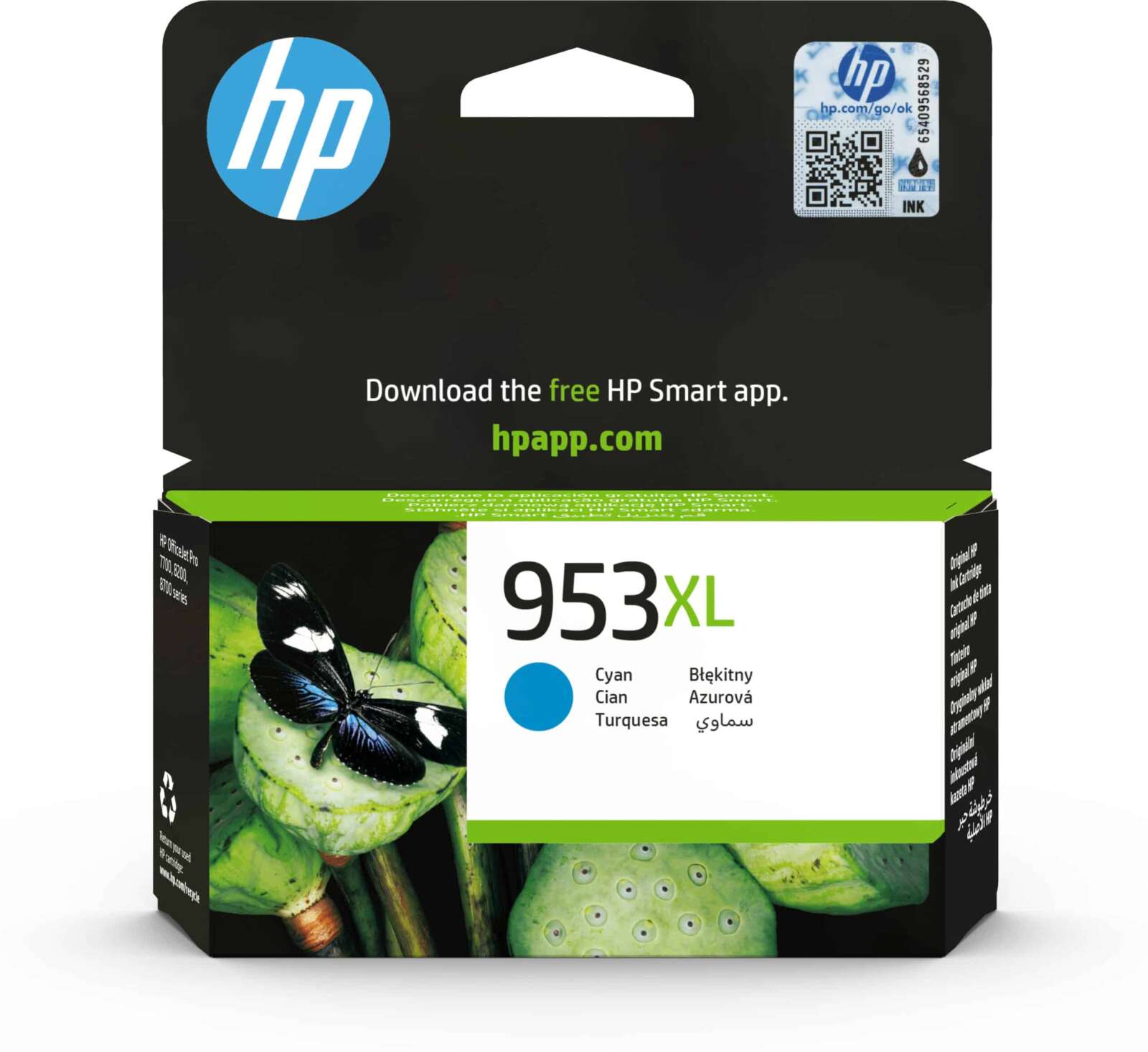 Hp Cartouche d'encre d’encre 953XL – Cyan (F6U16AE)