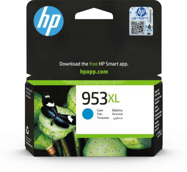 Hp Cartouche d'encre d’encre 953XL – Cyan (F6U16AE)