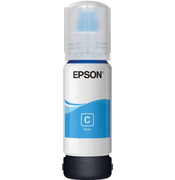 Epson Bouteille d'encre 101 Cyan – d’encre EcoTank d’origine (C13T03V24A)