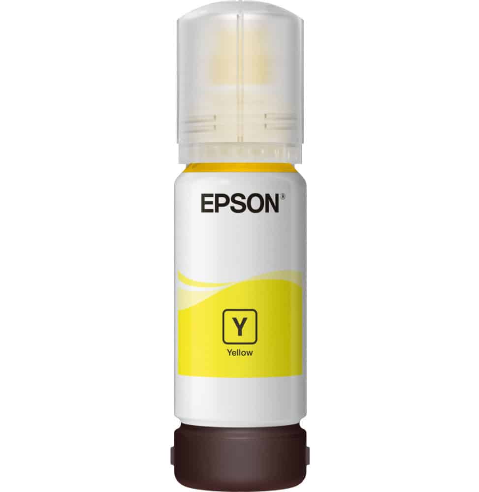 Epson Bouteille d'encre 101 Jaune – d’encre EcoTank d’origine (C13T03V44A)
