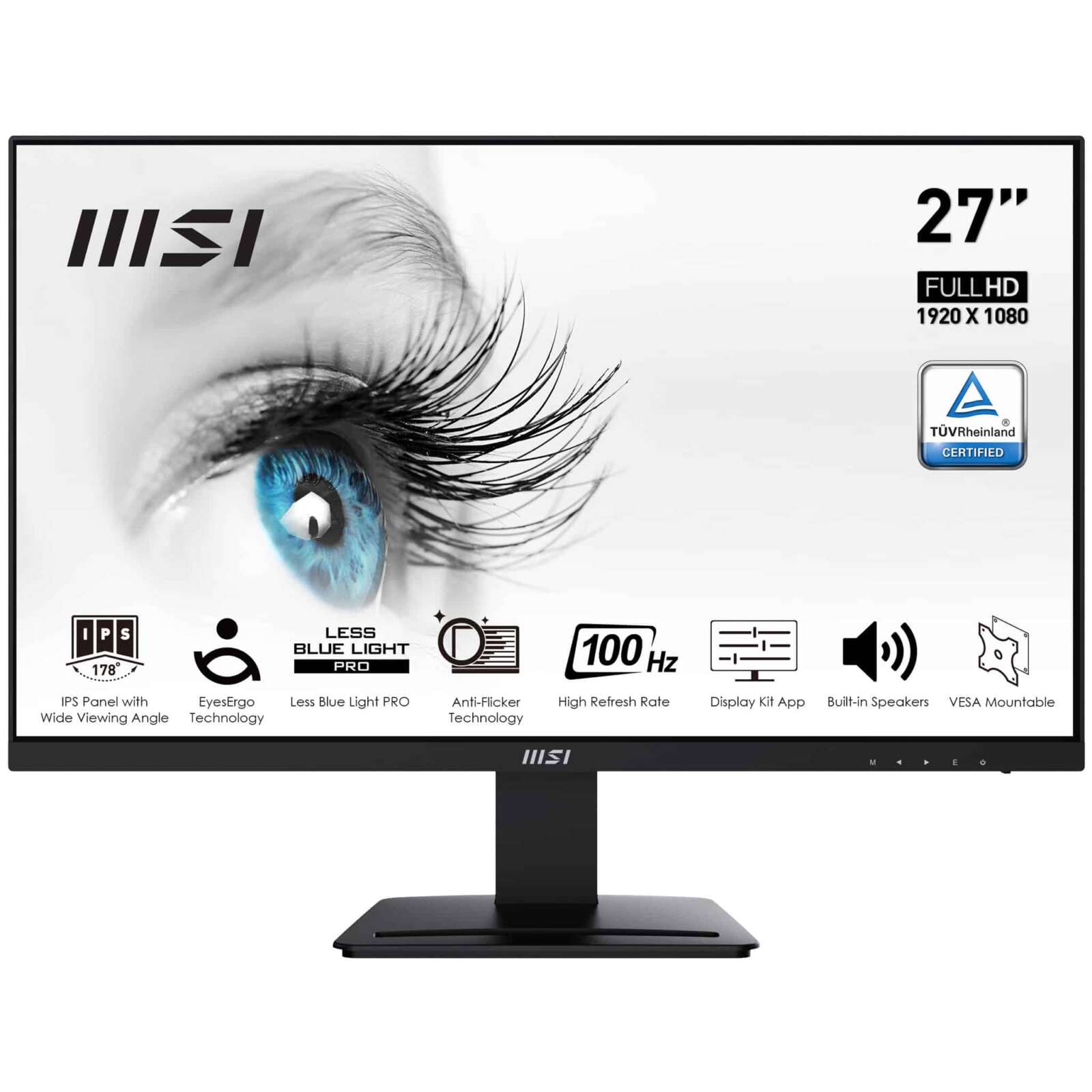 MSI 27″ Pro MP273A – Full HD Moniteur PC 27" 75 Hz (MP273A)