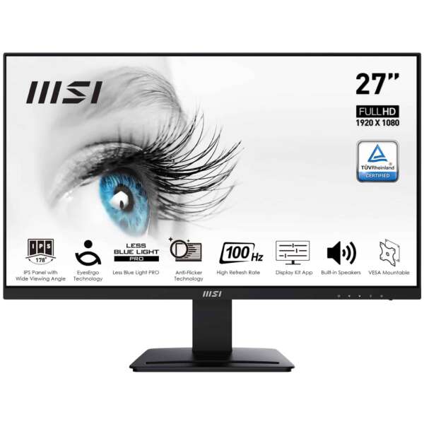 MSI 27″ Pro MP273A – Full HD Moniteur PC 27" 75 Hz (MP273A)