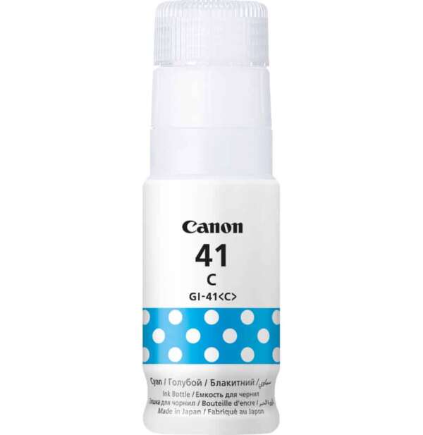 Canon Bouteille d'encre GI-41C Cyan – d’encre d’origine (4543C001AA)